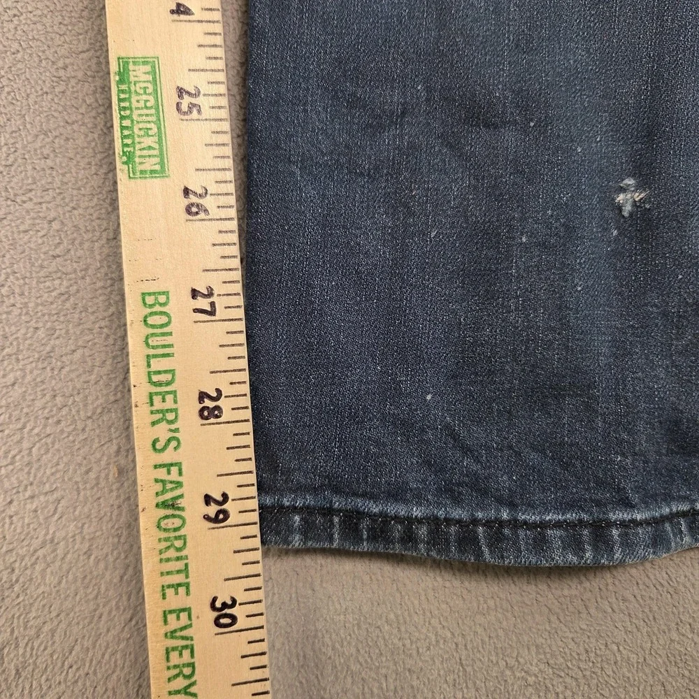 Selvedge Jeans Mens‎ 34x30 Blue Straight Leg Paint Splatter Selvedge Made Korea